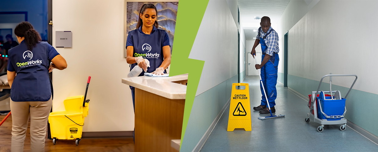 OpenWorks Versus Standard Janitorial Companies - OpenWorks